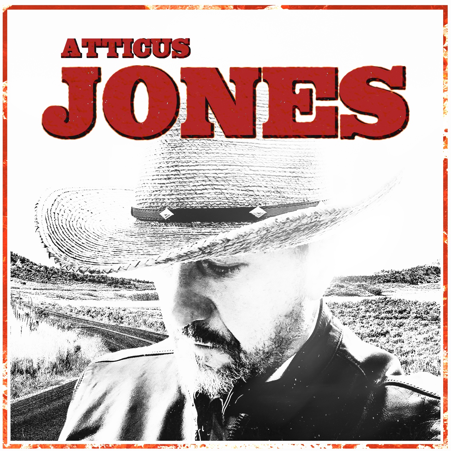 Trouble with the Truth single cover with red Atticus Jones type