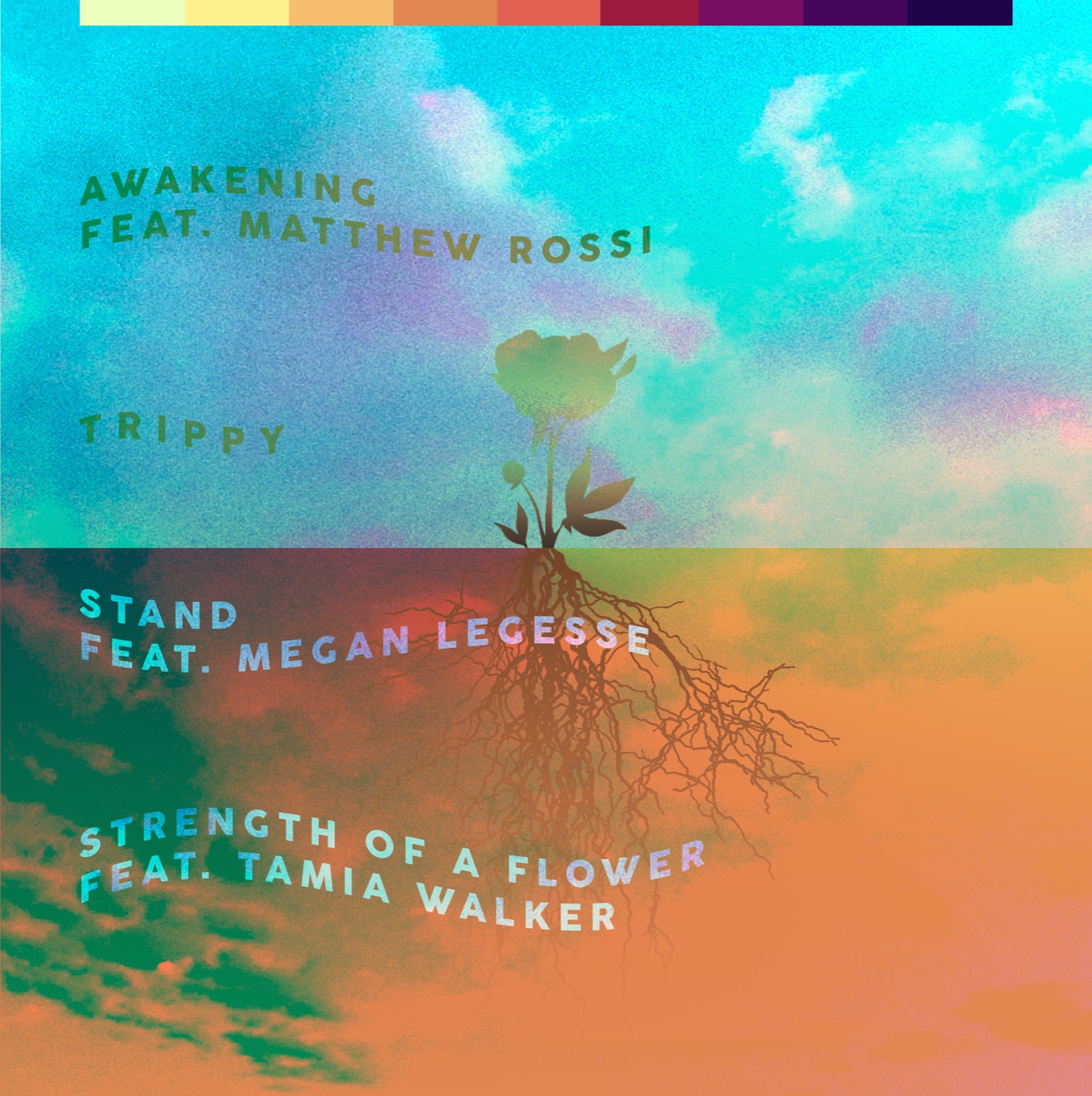 Strength of a Flower back cover with tracklist